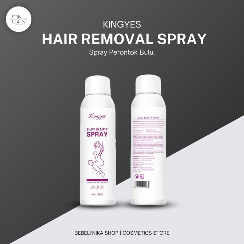 Perontok Bulu Kingyes Hair Removal Foam 150ml Spray Semprot Penghilang Bulu Ketiak Kumis Kaki Tangan Tanpa Rasa Sakit - Pencabut, Jenggot Wax 0