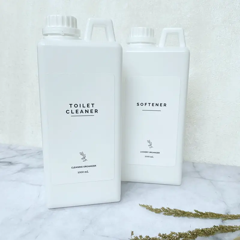 Refill Botol Sabun Jerigen Jerrycan Laundry Minimalis 1 Liter - Stiker Hanya Tulisan 1