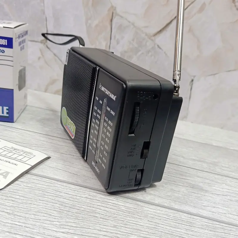 COD Radio Portable Mitsuyama MS-4061 AM/FM/SW1/SW2 4 Band World Radio MS-4061 1