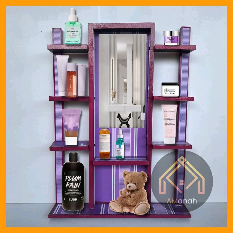 Rak Kaca aesthetic Jumbo warna ungu - Shop | Tokopedia