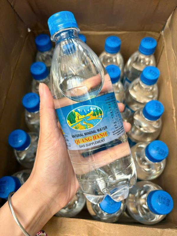 20 CHAI NƯỚC KHOÁNG MẶN QUANG HANH 500ML BỔ SUNG GAS NẮP XANH BAO BÌ MỚI -CÂN BẰNG ĐIỆN GIẢI TỐT CHO SỨC KHỎE LÀM ĐẸP DA - NGUYÊN LIỆU CHÂU CHÂU