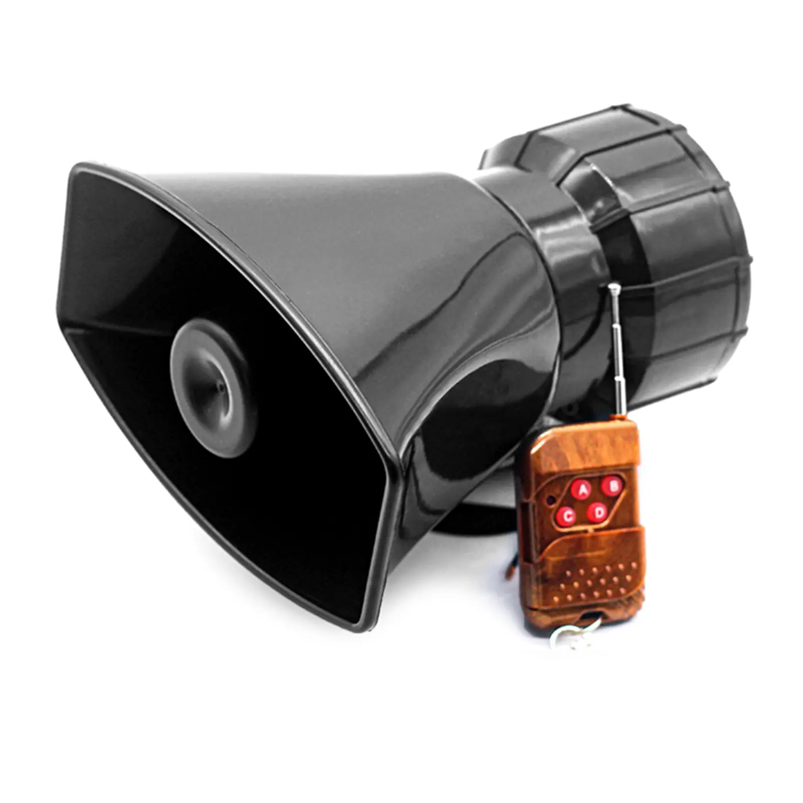 20W Car Warning Alarm Vehicle 5/7 Sound Loud Warning Alarm Kit MIC System  Fire Siren PA Speaker 120dB