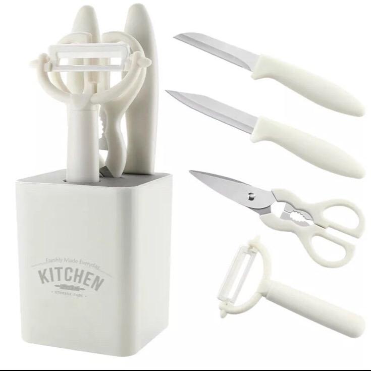 kitchen tools 5in1, pisau set dapur, kitchen knife set 5