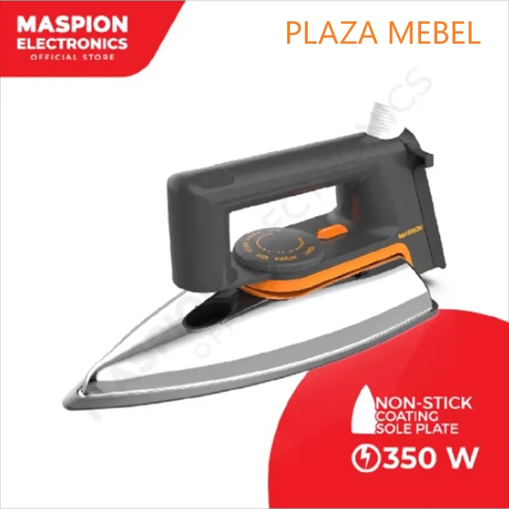 Strika Maspion Setrika HA - 110 Non Stick Stainless
