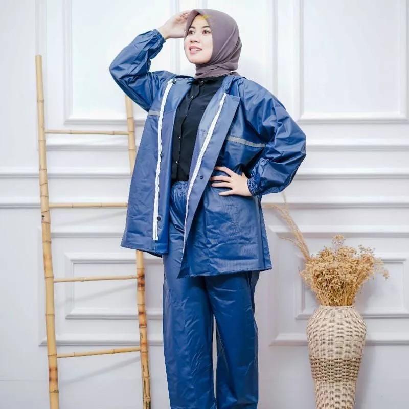 Product Introduction of Senwil Jas Hujan Setelan Pria Wanita RAINCOAT Motor Original Bahan PVC 0,25 Tebal Anti Rembes 4