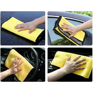 2 Pcs Kain Lap Microfiber Murah / Kain Lap Mobil 2 Warna Tebal Cleaning