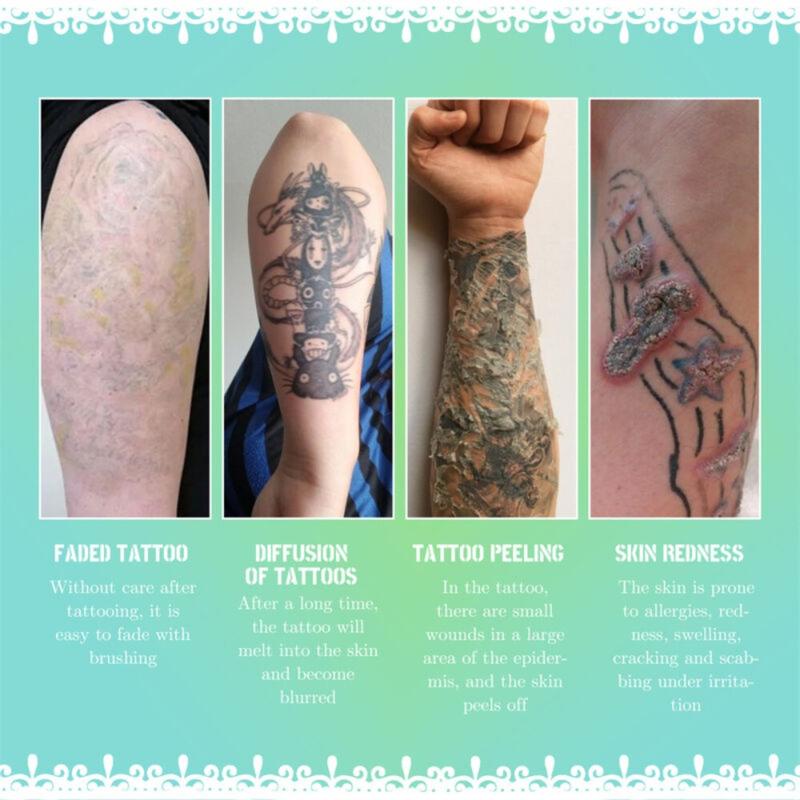 Product Introduction of Cleaning Tattoo Aftercare Cream Removal Cream Herbaceous Post Tattoo Care Natural Preventing proliferation Tattoo Quick Healing Cream Body\ws012 20