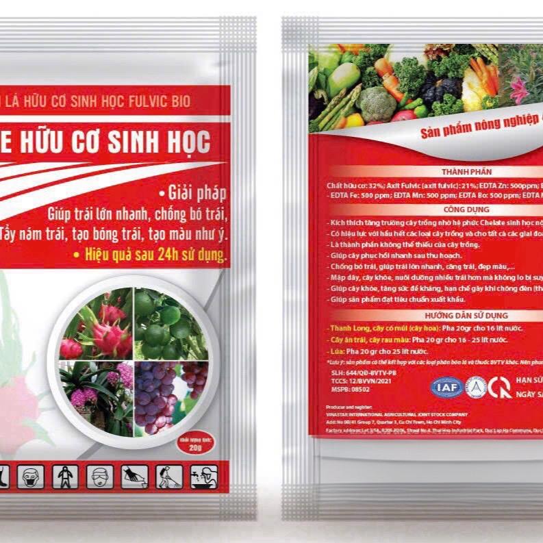 Phân Bón Lá Chelate Hữu Cơ Sinh Học 3
