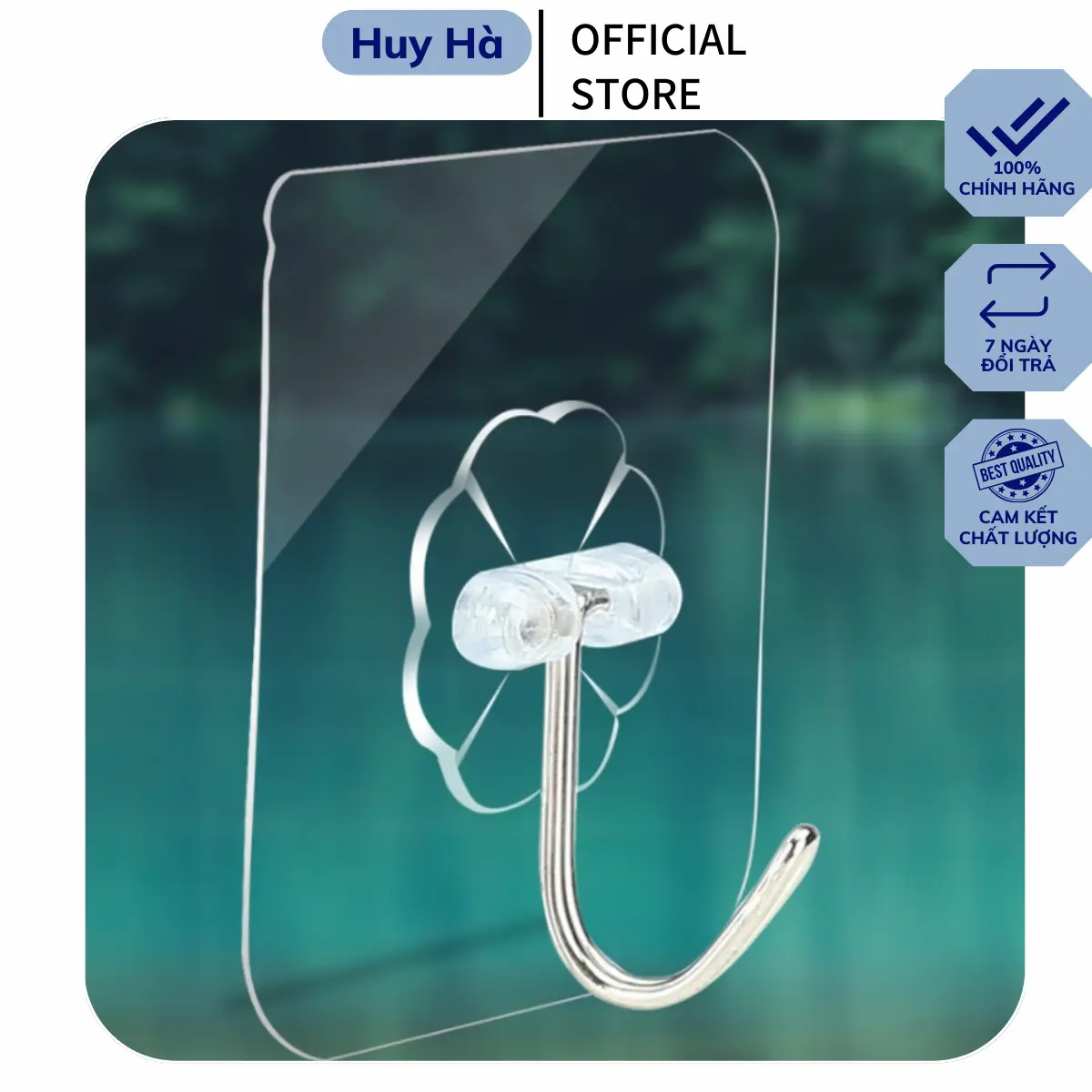 Móc dính trong suốt siêu chắc, móc dính trong suốt giá rẻ đa năng tiện dụng