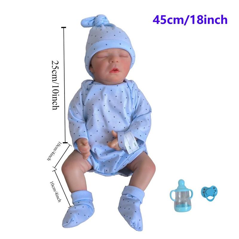 Realistic Reborn Doll, Cute Newborn Doll with 3D-painting Skin and Visible Veins & Accessories, Birthday Gift for Child, Christmas Stocking Filler, Reborn Baby Dolls, Toy 1