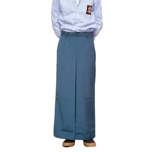 Rok Seragam SEKOLAH sepan SMA wanita (hanya rok) Span Remaja Panjang Dewasa bukan Hitam Nyaman bukan Scuba Cewek Putih span tebal premium ban ritsleting Blue  Kain Katun Anak Perempuan Sd Fashion