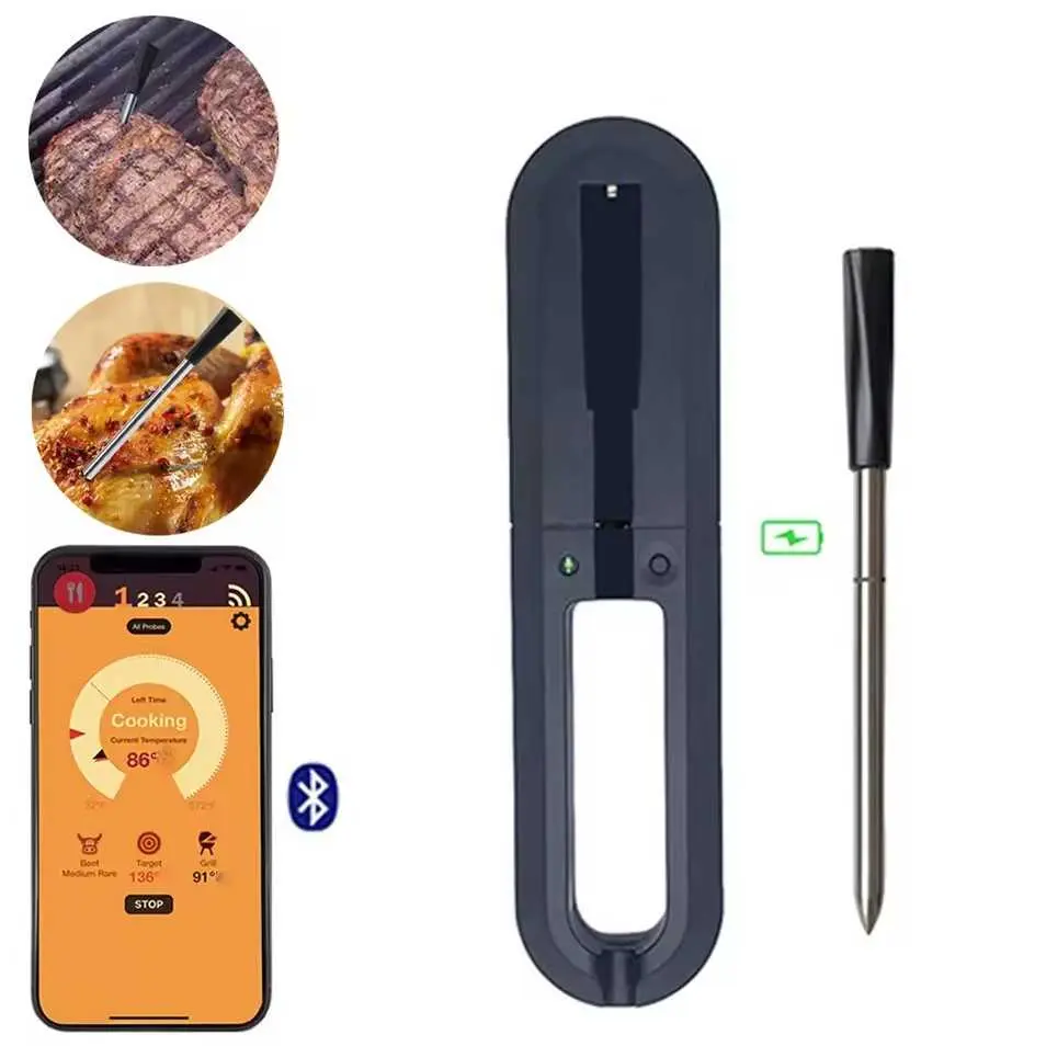 Termometer Makanan Digital Daging BBQ Bluetooth 2Probe Waterproof - TY530