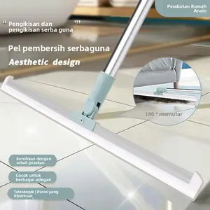 Sapu Ajaib Rumah Tangga 50/35cm Penghapus Air Kaca Tidak Lengket Rambut Kamar Mandi.Alat Sapu Ajaib 50/35cm untuk Rumah Penghapus Air Kaca Anti Lengket Rambut Toilet