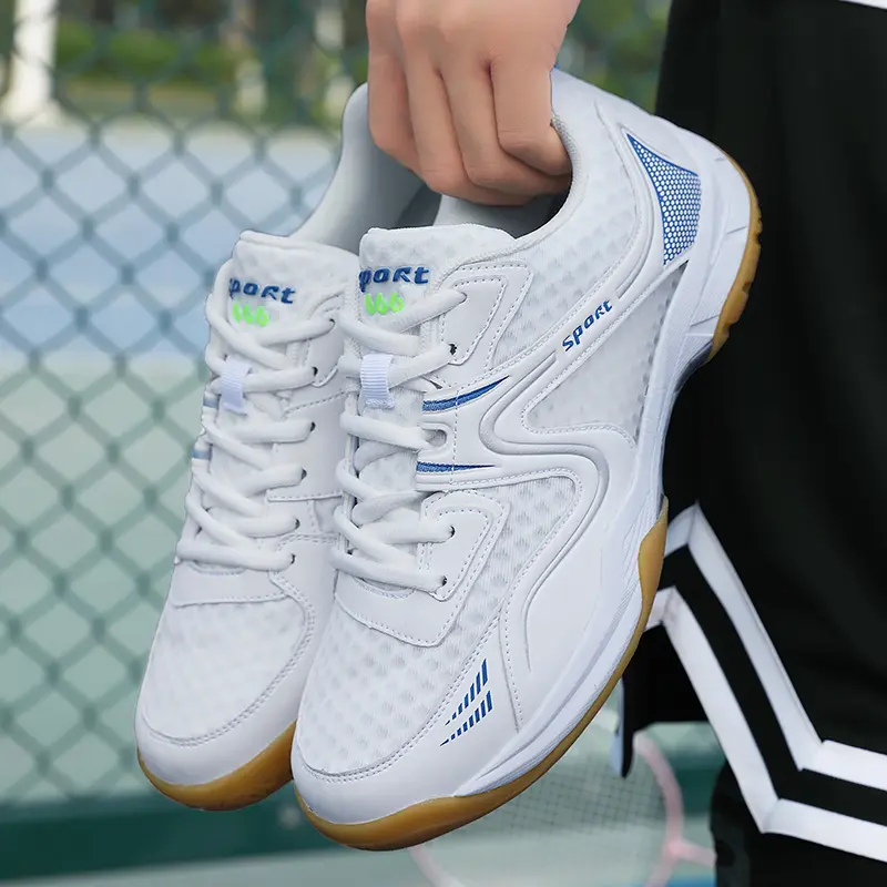 Ready Stock Ultra-Light Badminton Shoes Breathable Men Women Sports Shoes Beef Tendon Sole Anti-slip Tennis Shoes Training Shoes Volleyball Shoes Table Tennis Shoes Professional Ba