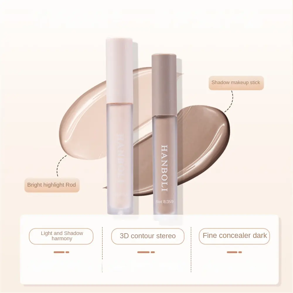 Concealer Foundation Face Brightening Highlights Cosmetics Covering Dark Circles Tear Troughs Oil Control Moisturizing Liquid Foundation