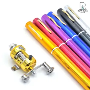 Ruparuma - Mini Fishing Rod Pena / Pen Fishing Rod Set Alat pancing Spinning Casting Pancing Ikan Portable