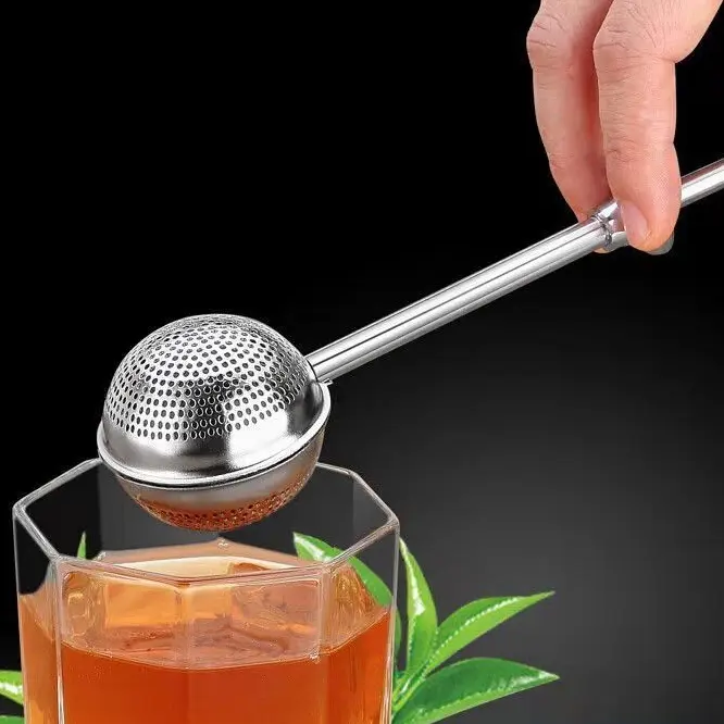 SARINGAN TEH FILTER PENYARING DAUN TEH BUMBU STAINLESS STEEL SILVER LA140S3 TEA INFUSER STRAINER REUSABLE SERBAGUNA MURAH