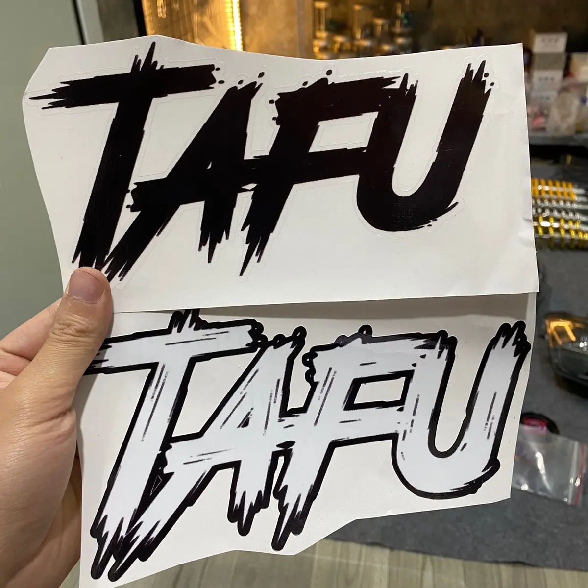 Tem dán sticker logo Tafu ( 1 chữ ) - TikTok Shop Vietnam