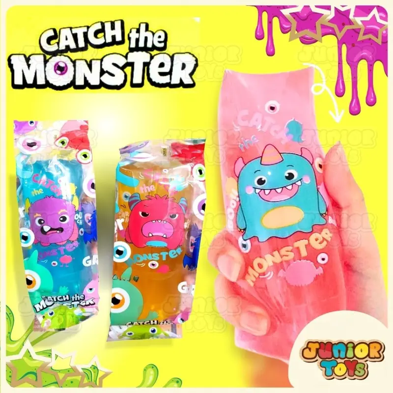 Rhino Catch The Monster Mainan Anak Squishy Licin Isi Air Tidak Bisa Dipegang Jelly Water Snake Toys 0