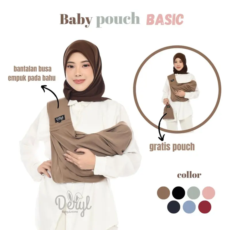 DERYLBABY Gendongan Bayi Samping Instan Geos Busa Gen Two  Plus Pouch 0