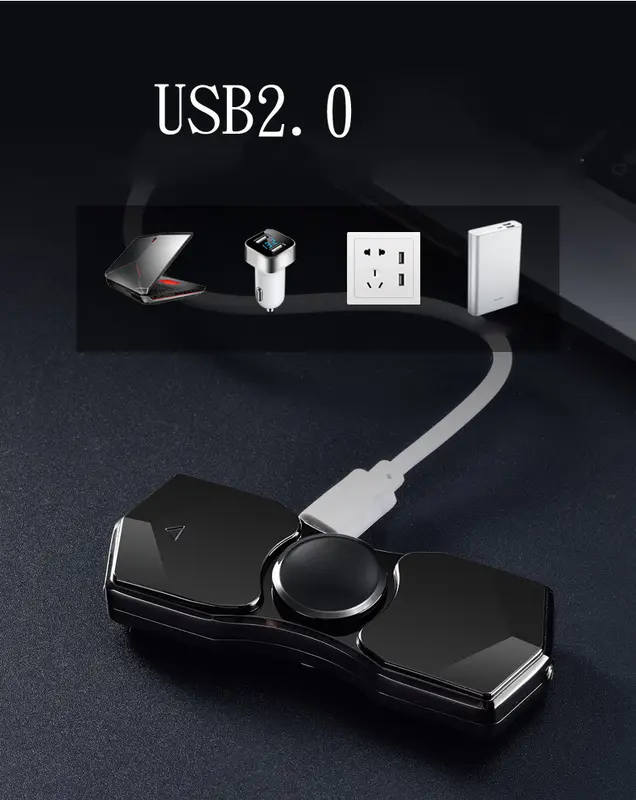 Con Quay Đồ Chơi Spinner Có Đèn Led 12 hiệu ứng độc lạ Toy vô cực prominence 3