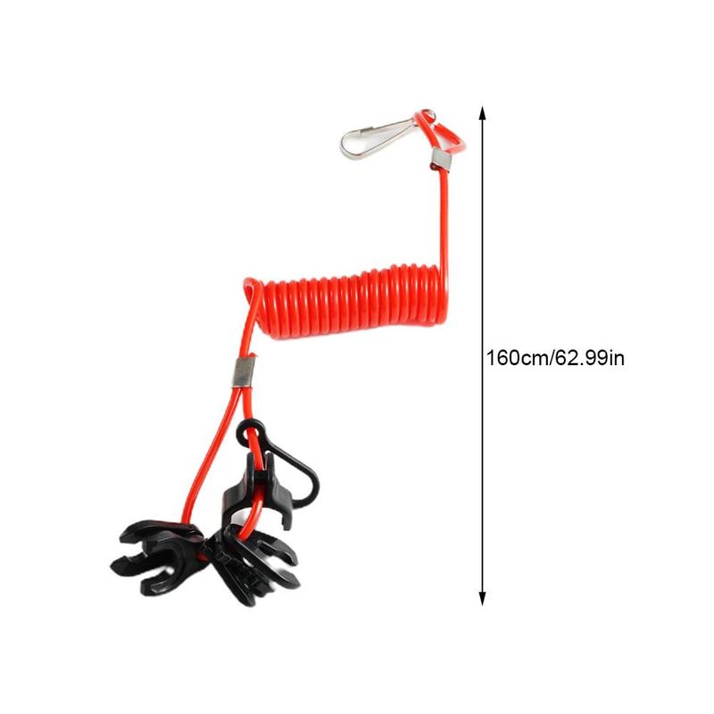 Product Introduction of 1set 7 Keys Boat Engine Outboard Motor Kill Switch Lanyard Motorboat Safety Urgent Rope Key Selling Reminder Tether Flameout Rop 0