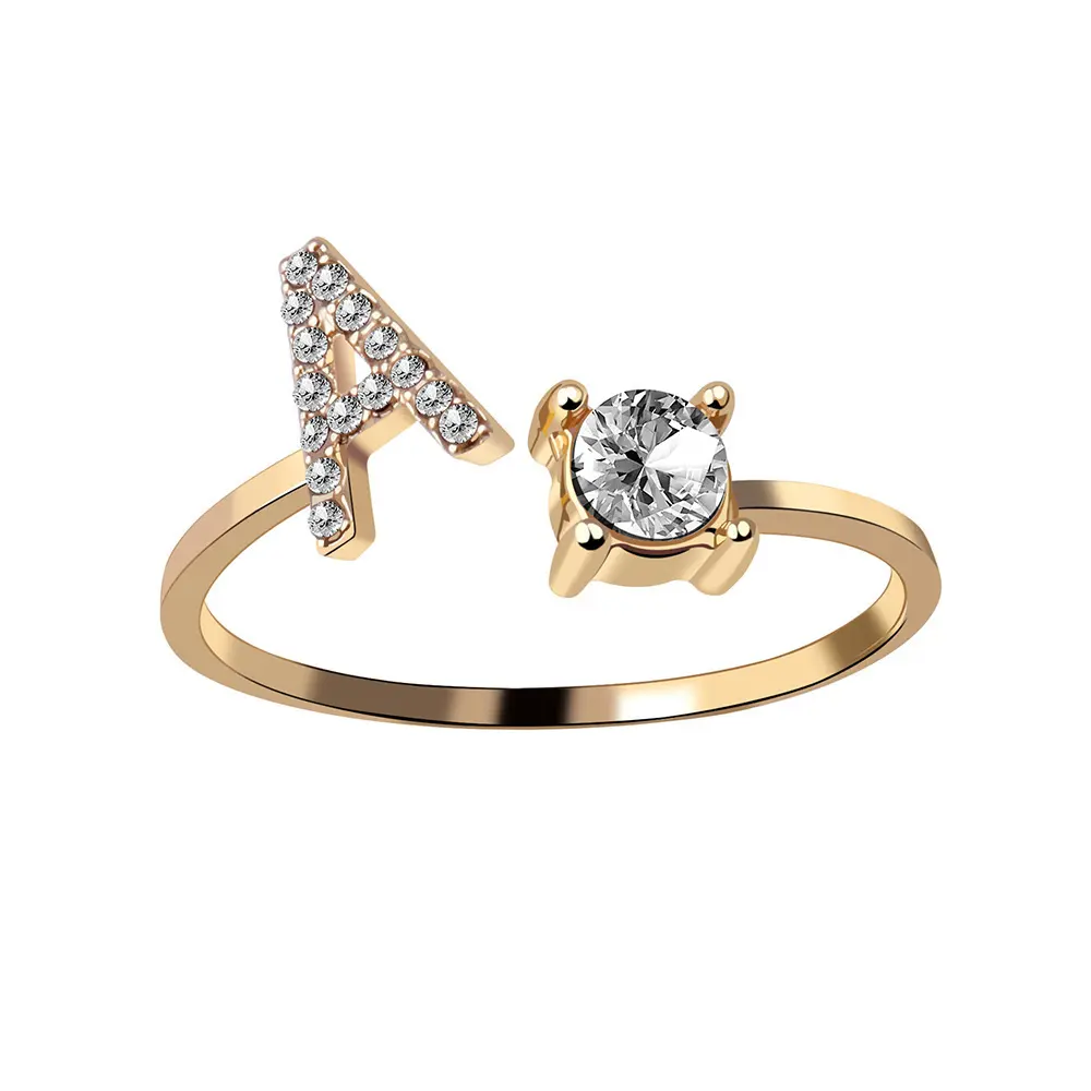 English alphabet ring 26 letters for Wania, design banging Melah, Lanjuan sensory index finger, fashion personality ring tfor girls jewelry rings