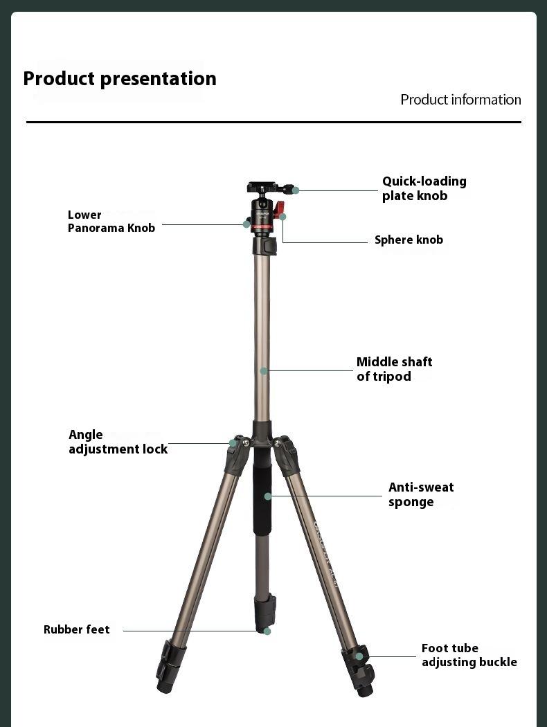 Product Introduction of SL OKSUPER camera tripod photography SLR tripod outdoor portable aluminum alloy hydraulic damping gimbal bracket 3