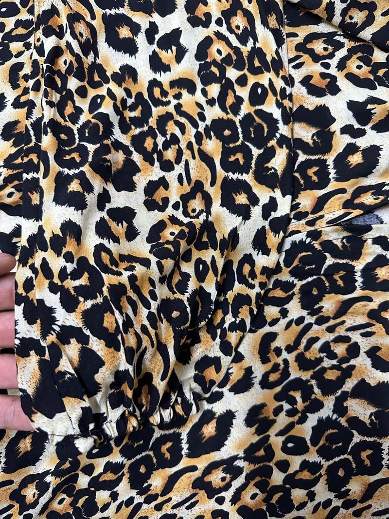 Product Introduction of Women's Leopard Print Batwing Sleeve Hooded Dress, Modest Long Sleeve A Line Dress for Daily Wear, Ladies Islamic Clothing for All Seasons 18