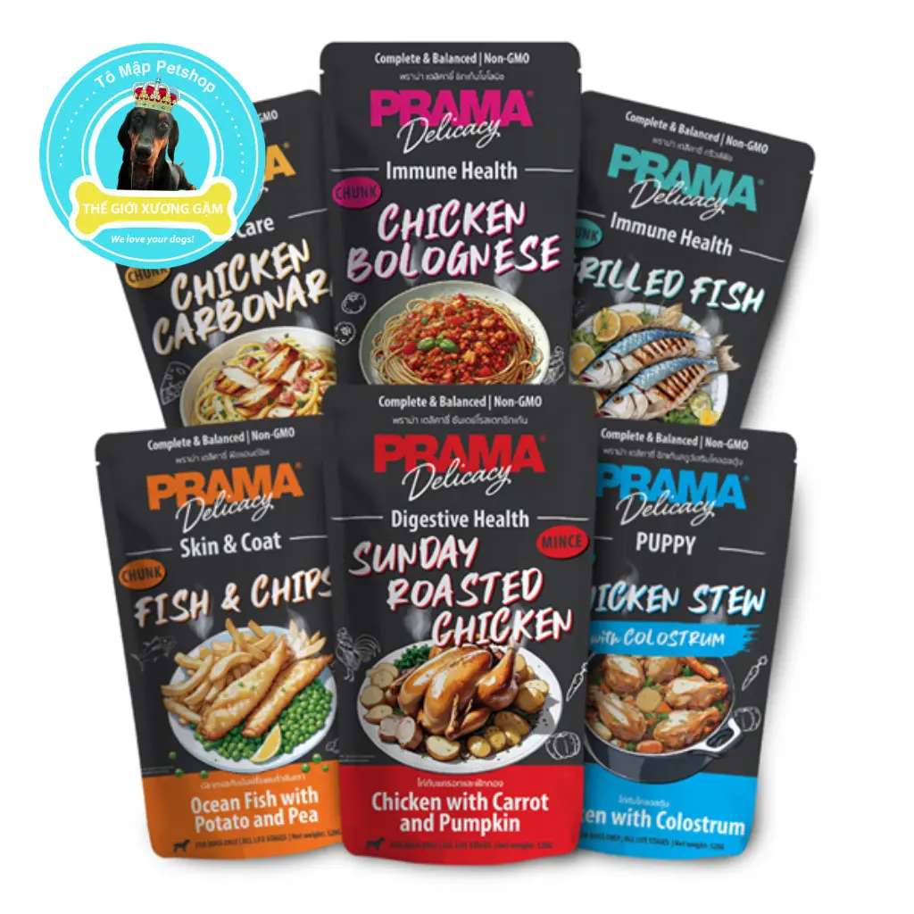 PATE PRAMA THỨC ĂN CHO CHÓ Complete & Balance gói nấu sẵn 120g