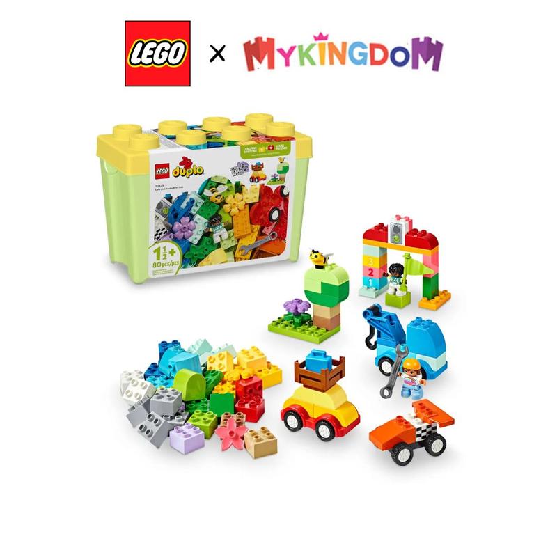 Đồ Chơi Lắp Ráp Thùng Gạch Sáng Tạo: Xe Hơi Và Xe Tải LEGO DUPLO 10439 80 chi tiết