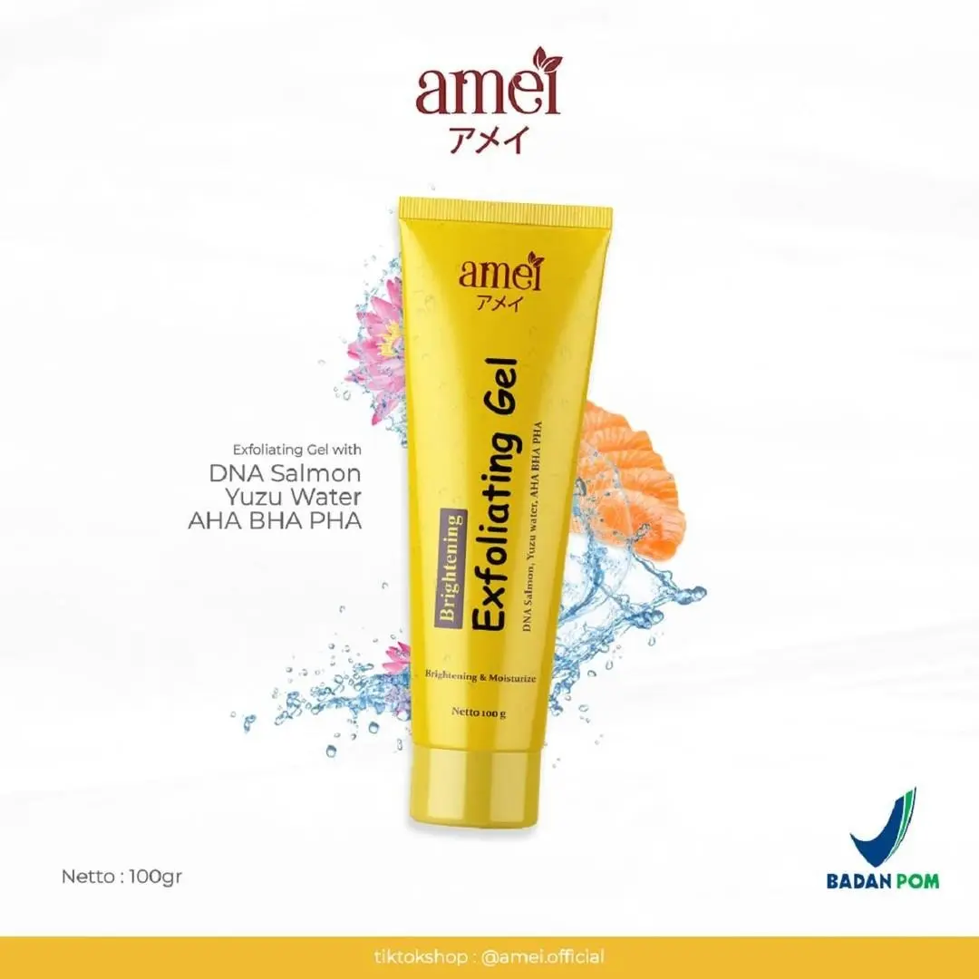 AMEI Exfoliating Gel DNA Salmon Memudarkan Flek Hitam Dan Mencerahkan