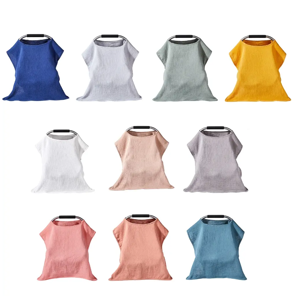 Multipurpose Baby Nursing Cover for Moms Soft Breathable Cart Swaddles Blanket 360° Full Privacy Breastfeeding Shielding