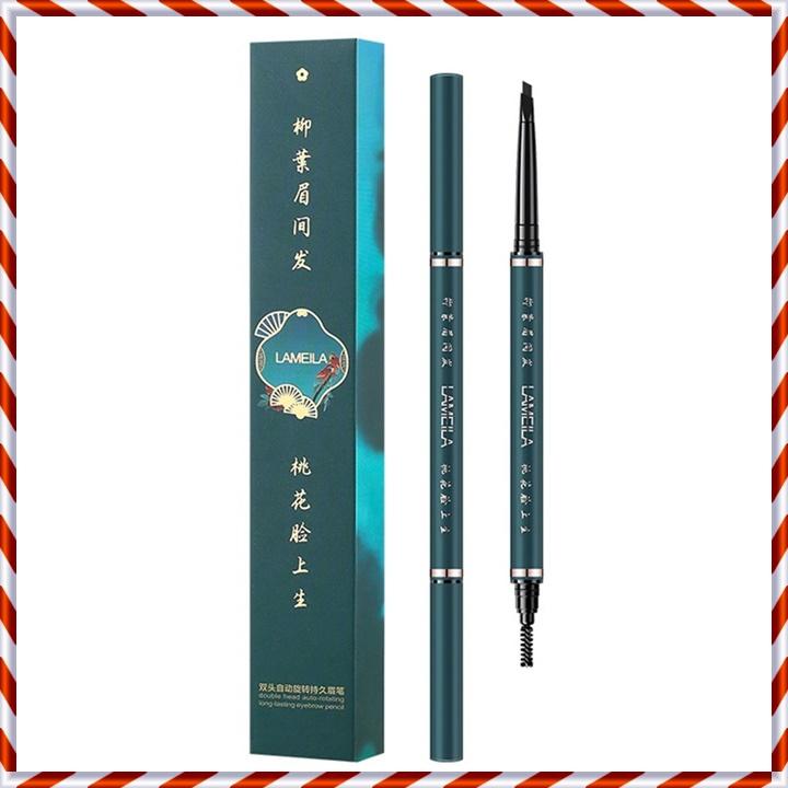 [Sỉ-Rẻ] Chì kẻ mày 2 đầu Lameila 818 đầu bút mềm, dễ vẽ, đường kẻ mảnh, rõ nét, không trôi [Lẻ-Sỉ] 0