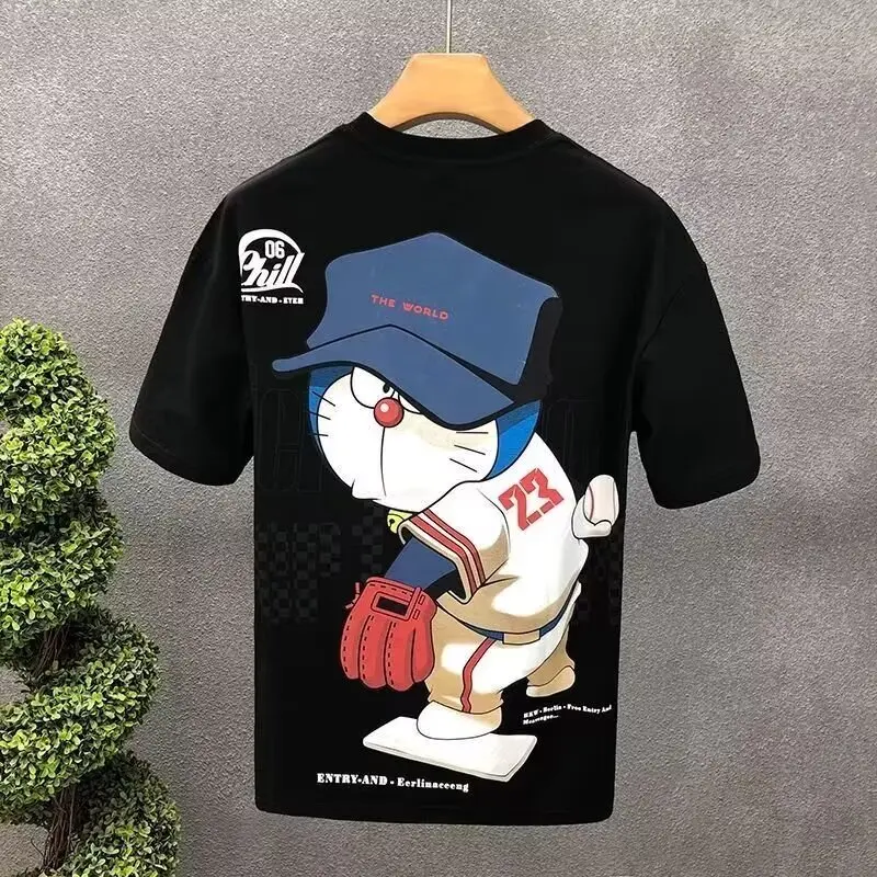 Áo Thun Nam, Bộ Sưu Tập Mùa Hè Mới, Phong Cách Nhật Bản, In Hình Hoạt Hình, ngắn Tay, Thích Hợp Cho Các Cặp Đôi, Áo Lót, Áo Trên