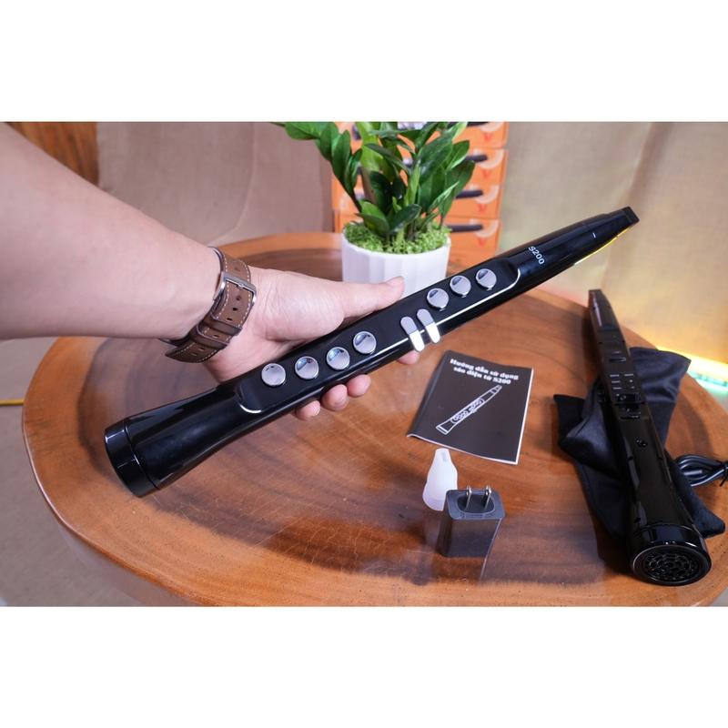 Sáo điện tử Mini S200, đủ 100 âm thanh điều chỉnh tone linh hoạt, kết nối Bluetooth với điện thoại, kết nối ra loa.