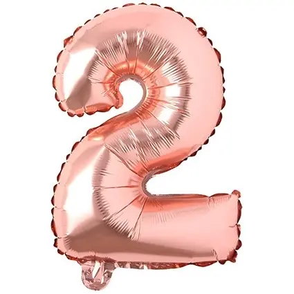 Balon Foil Angka Jumbo 80cm