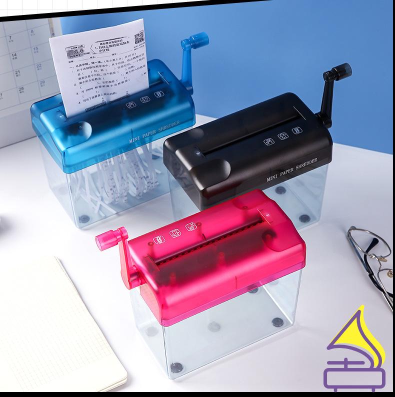 Product Introduction of Office And Household Small Manual Shredder, Mini A6 File Hand Shredding Tool 10