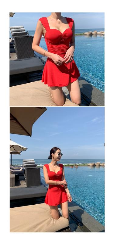 Product Introduction of Korean Style One Piece Swimwear Women Swimdress Push Up Swimsuit High Quality Bathing Suit sexy Monokini Beachwear 26