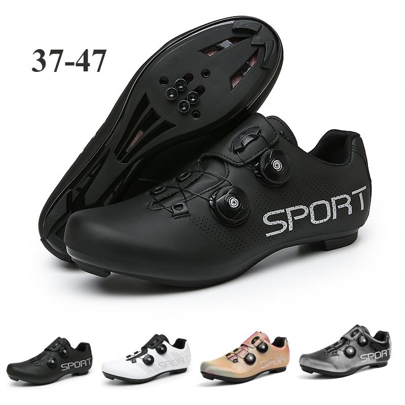Giày Đạp Xe Đường Trường Nam Chuyên Nghiệp, Siêu Nhẹ, Giày MTB SPD, Giày Cleats Ly Hợp, Giày Thể Thao Xe Đạp Ngoài Trời, Thoáng Khí, Tự Khóa, Năm 2024