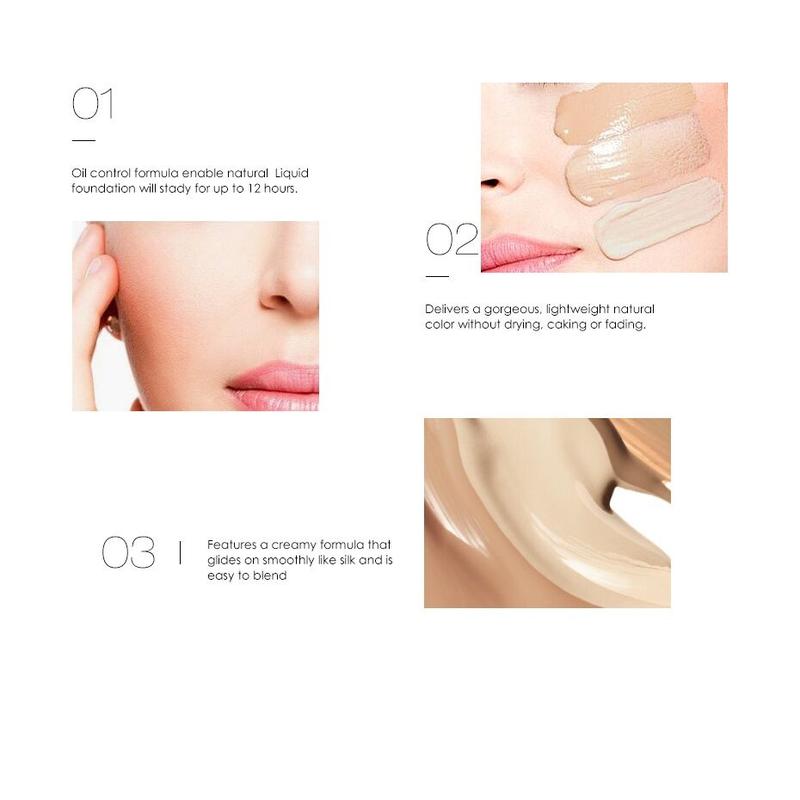ORIGINAL BPOM FOCALLURE FA30 Full Coverage Oil Control Fluid Foundation Concealer Extract 5