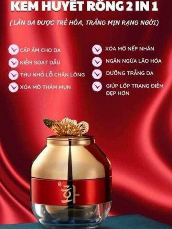 Kem dưỡng trắng da 2 tầng HANFEN - Xuất xứ Trung Quốc Dưỡng Ẩm Da Chăm Sóc Da kem huyết
