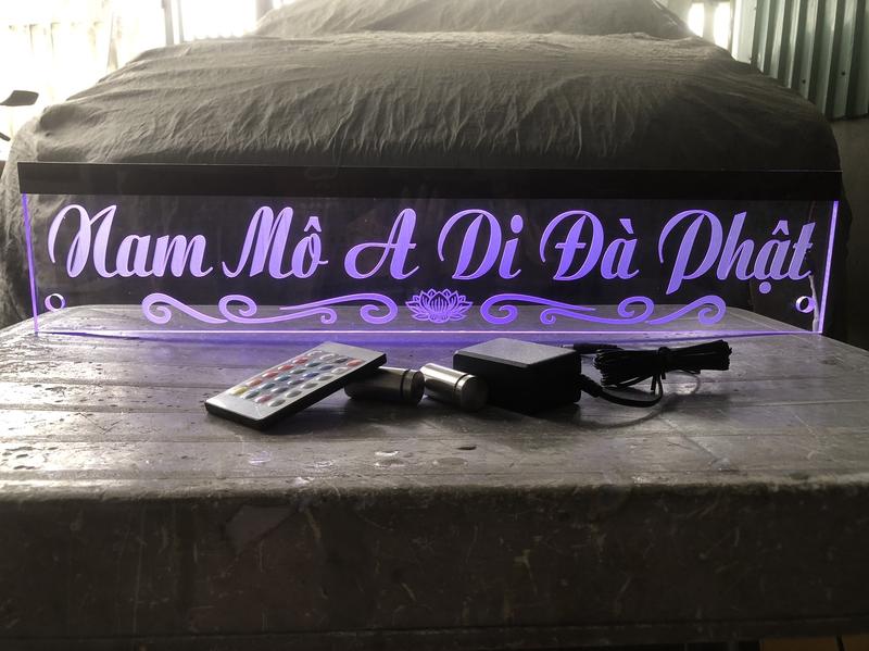 Product Introduction of CHỮ ĐIỆN : Nam Mô A Di Đà Phật - Hoa văn dưới- TREO TƯỜNG- 2D 13