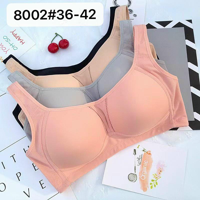 Áo Ngực Big Size Bản To Đệm Mỏng Không Gọng Cotton Mềm Mát Quả To Ôm Ngực MÃ 8002 - Cao Su Kem Nữ Bra Voi Women giặt bằng nước lạnh đặc biệt màu ngẫu nhiên
