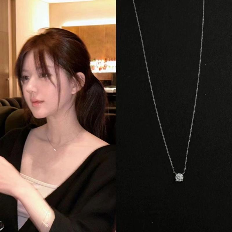Product Introduction of Vòng Cổ Kim Cương, Giọt Nước Mũi Mới, Nữ, Cùng Với Zhao Lusi, Bạc Sterling S925, Không Phai Màu, Giá Cả Phải Chăng, Sang Trọng, Thích Hợp Cho Số Lượng Ít, Dây Chuyền Xương Đòn Cao Cấp 0