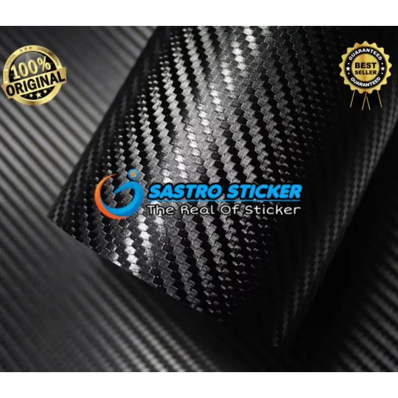 STICKER SKOTLET KARBON 3D HITAM/SKOTLET CARBON 3D/SKOTLET BODY KASAR Car