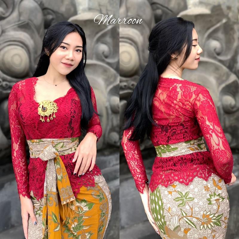 Kebaya jadi bahan semiprancis(atasan saja) Bunga Baju 0