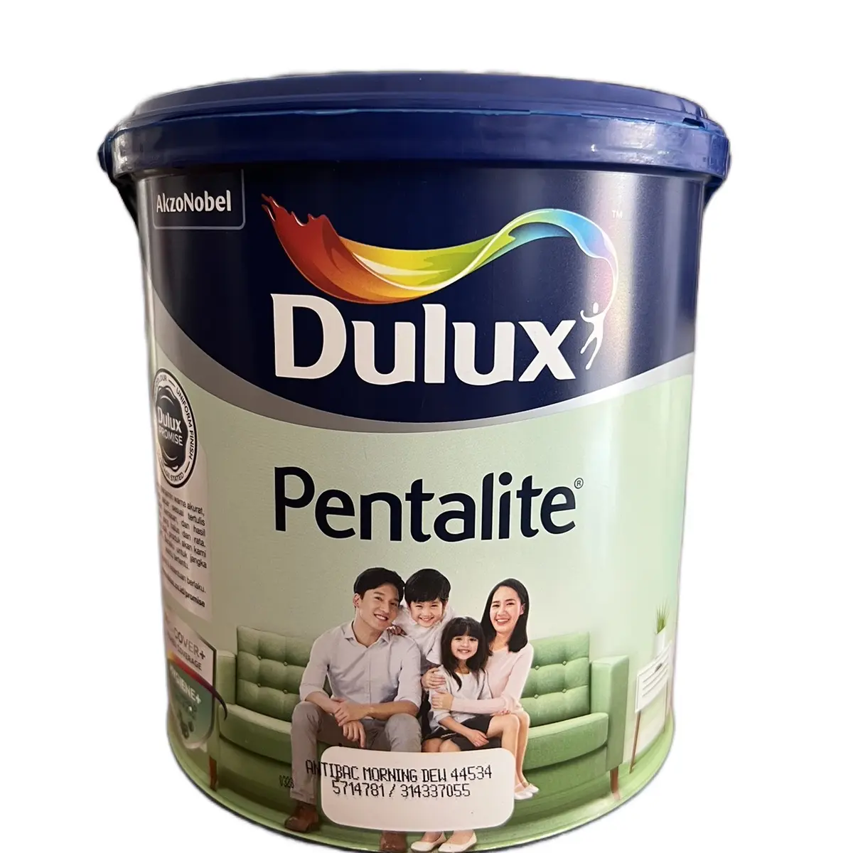 Cat Tembok Dulux Pentalite Interior Anti Bacterial berbagai warna ready  (2,5Liter)