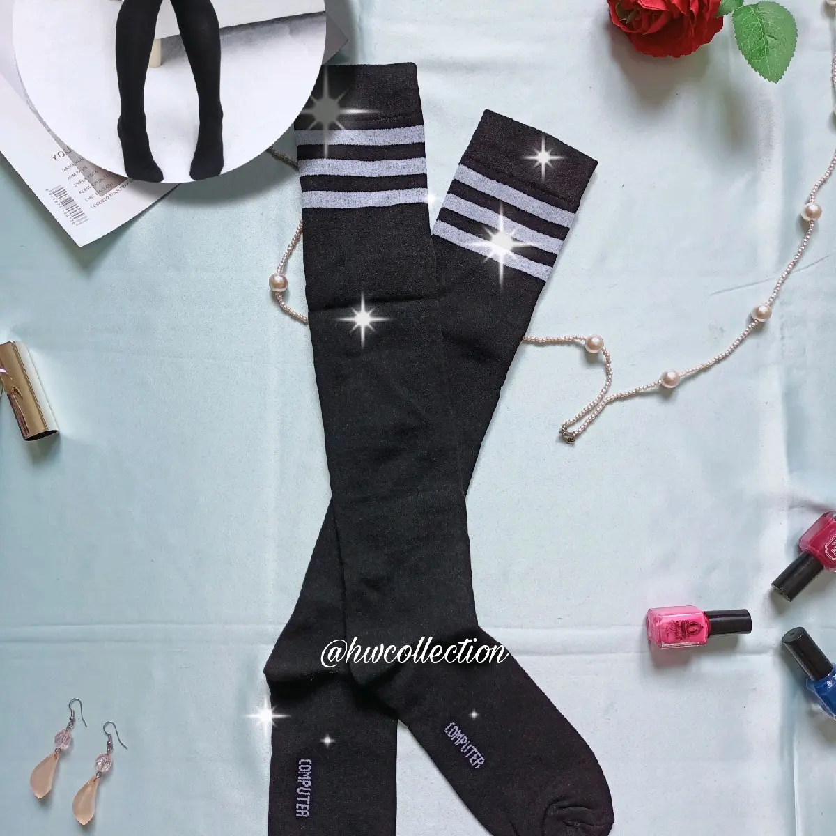 Kaos Kaki Over Knee Wanita Panjang