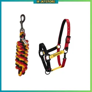 Equestro Halter Flag with Lead Rope – Brongsong & Tali Tuntun Kuda Stylish, Aksesoris Berkuda Original Equestrian